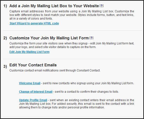 Day 349 - Add a Join My Mailing List Button to Twitter Generate a Join My Mailing List