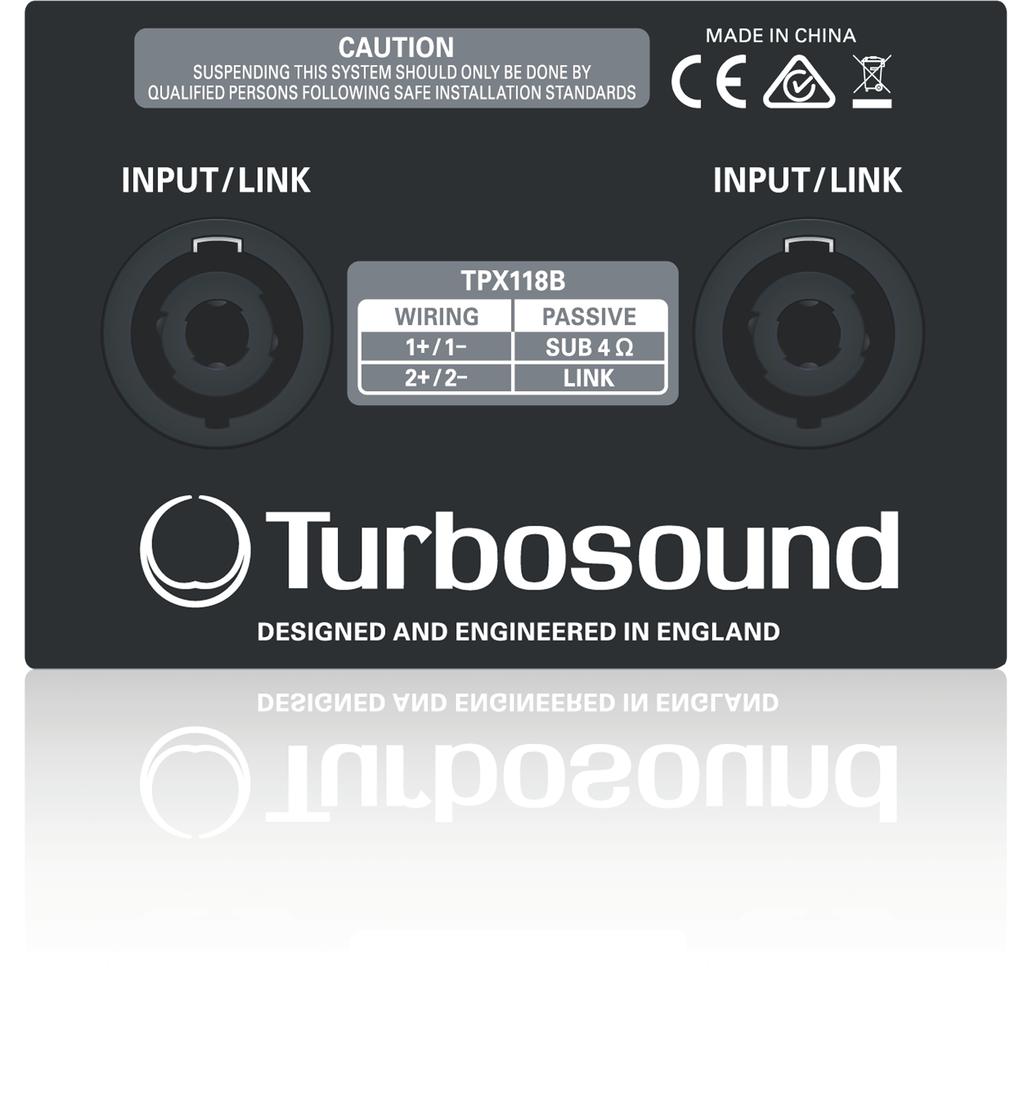 For service, support or more information contact the TURBOSOUND location nearest you: Europe MUSIC Group Services UK Tel: +44 156 273 2290 Email: CARE@music-group.