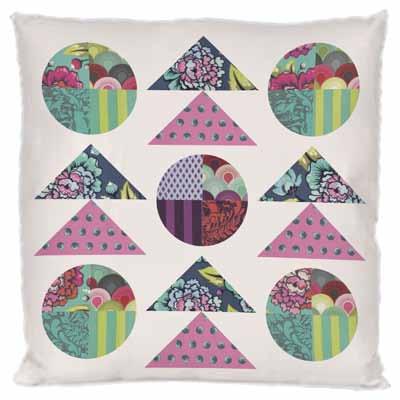inished Size of ach Project: 20 x 20 (51cm x 51cm) reespirit lizabeth ollection by Tula Pink abric Requirements for Round bout Pillow: () PWTP068.TRTX () PWTP069.TRU () PWTP069.TRTX () PWTP064.