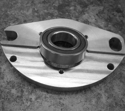 Replace bearing in bottom plate.