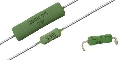 Cemented Leaded Wirewound Resistors DESIGN SUPPORT TOOLS click logo to get started FEATURES AEC-Q2 qualified AC-AT series High power dissipation in small design Non-flammable coating conforming to UL
