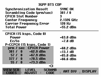 R&S FSH Code Domain Power Measurement on 3GPP FDD Signals If the scrambling code is not known, the R&S FSH can automatically determine the scrambling code of one or more 3GPP base stations.