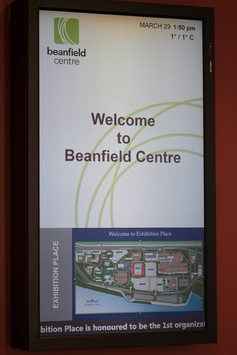 Beanfield Centre Directional Signage - Rotating Image EXAMPLE
