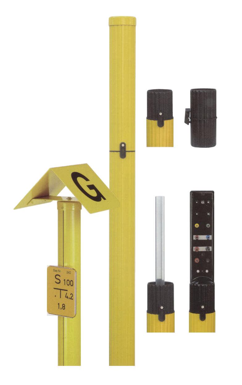 Aluminium posts Measurering posts and marker posts for cathodic corrosion protection combine the latest application technology with optimal material properties.