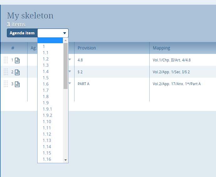 Your skeleton is now ready to be generated in any of the six languages by clicking: 5.
