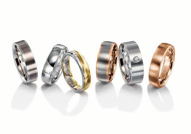62 63 THE RING FORM THE PRECIOUS METALS You can select from four different ring forms,choosing the one which best matches the contour of your finger and optimally complements your hand.
