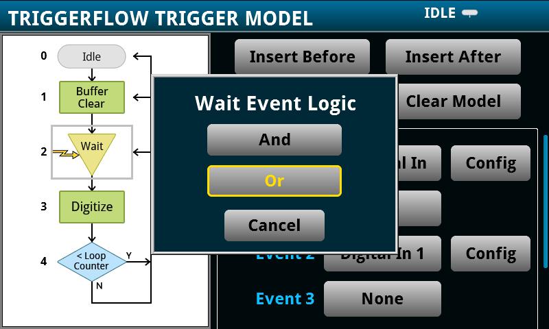 6 Built-in trigger options Triggering to Isolate Specific Events Depending on the application, IoT device operation can involve extremely short bursts of events over a long interval, or a complex