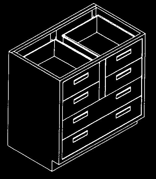 B4500 B4510 B4540 File Drawer Storage Two file drawers File Drawer Storage One file and one drawer File Drawer Storage One file and two