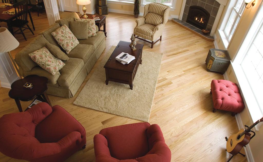 Weaber offers five grades of Appalachian red and white oak flooring: