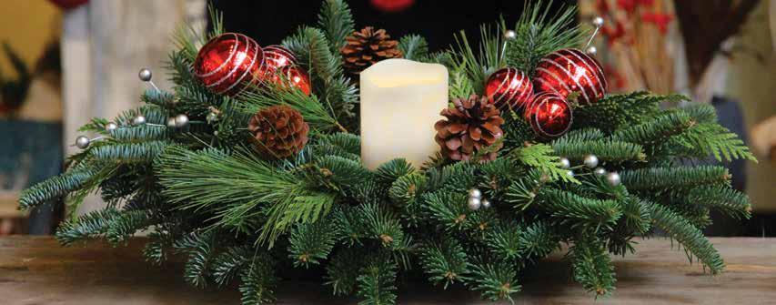 6 The Candlelit Centerpiece / Table Top Christmas Tree BRING THE SPIRIT OF THE THE CANDLELIT CENTERPIECE (with LED candle)..around which friends & family gather for the Holidays!