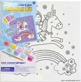 This canvas painting kit is a beautiful, glowing and