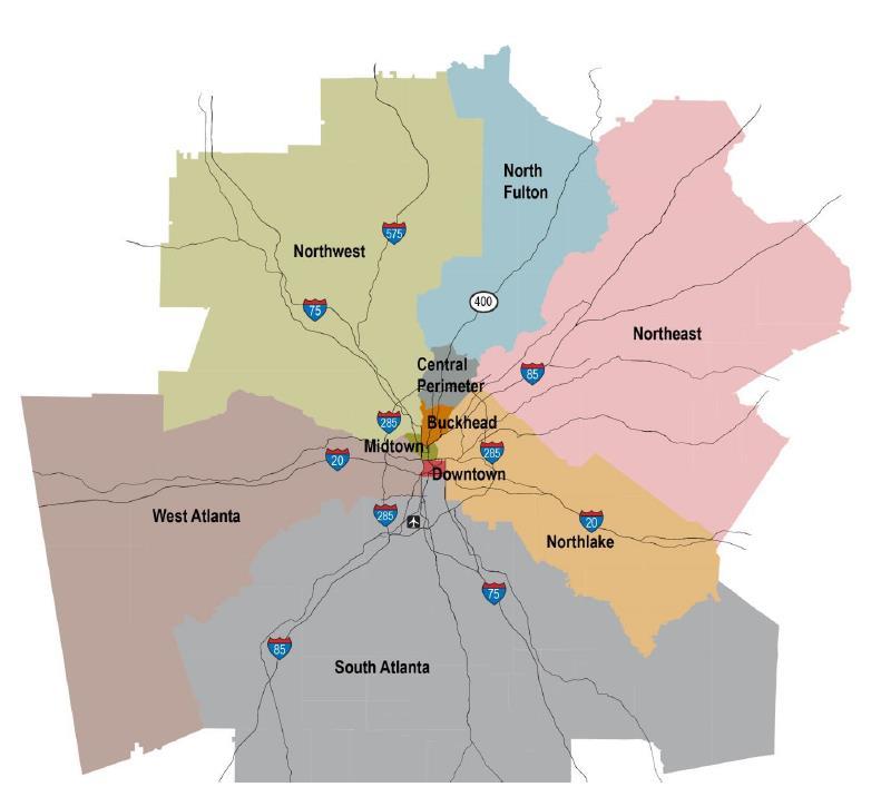 MIDTOWN ATLANTA Midtown and West-midtown are a commercial and