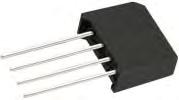 SINGLE-PHASE GLASS PASSIVATED SILICON BRIDGE RECTIFIER VOLTAGE RANGE 5 to 1 CURRENT 2.