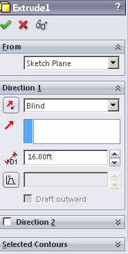 21. Click Exit Sketch (Sketch toolbar).