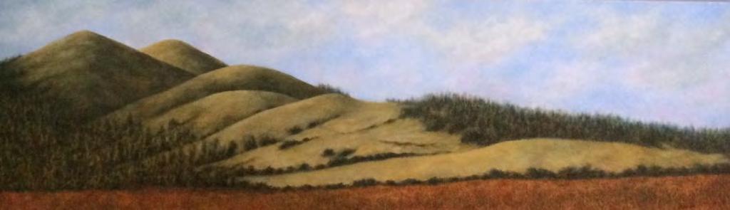 Quiet California Hills (above) illustrates Deborah Macias s general approach to painting. She seeks an atmospheric subject where a serene, peaceful mood prevails.
