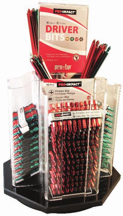 Piece Colour-Coded Table Top Bit Merchandiser 0-2 # 0 # # 2 # SQUARE PHILLIPS 0-2 Pro-Tip 0 PACK SLEEVES Pro-Tip FLAGGED BITS Size Description Package 020-0 020-2 020-020-6 B0- / 2 / B0- /
