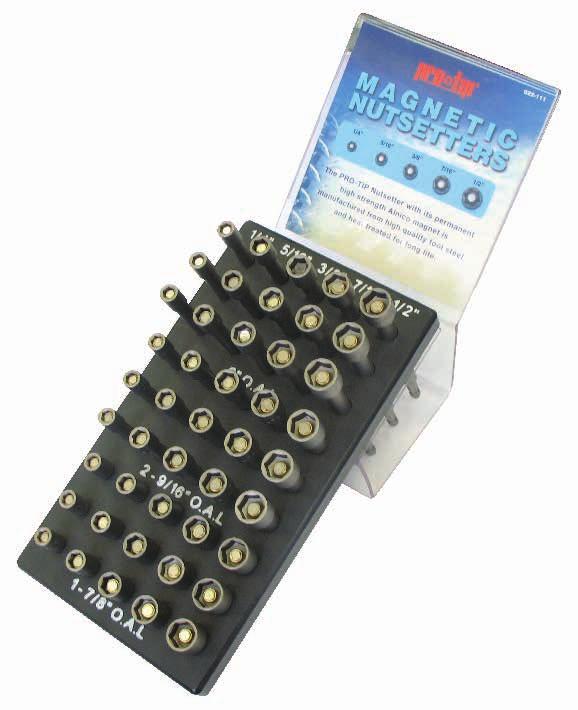 Piece Magnetic Nut Setter Merchandiser 0-0- 2-2-0 2-2-2 2-2-0 2-2-6 2-7 2-2-0 2-2-6 2-7 2- Size Ref.