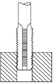 Fig. 11 Tapping operation Fig 12 Core drilling Core drilling operation is shown in Fig. 13.