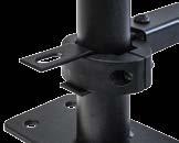 Assembly Systems FIXING SYSTEMS MP UNIVERSAL CLIP 60x60 mm SQUARE POST > > MP (Multi-Purpose) universal joint clip in black reinforced