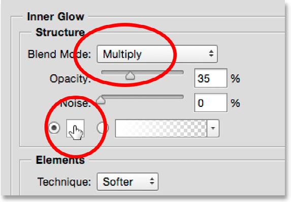 Step 15: Add An Inner Glow With the Layer Style dialog box still open, click on the words Inner Glow in the list of layer styles along the left.
