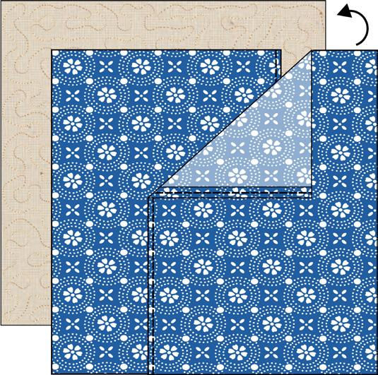 the perimeter of the pillow top with ¼ seam allowance Repeat