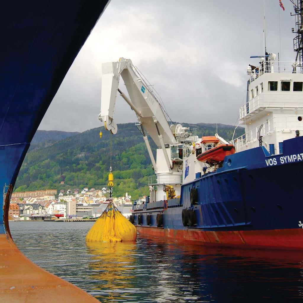 Typical applications for TTS offshore cranes are: DSV vessels Subsea