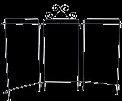 12 Table Stands Scroll Tri - Stand