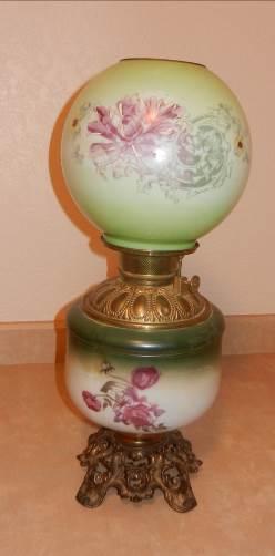 green and pink depression glass lamps Nice Selection of Farm Toys & Tractors