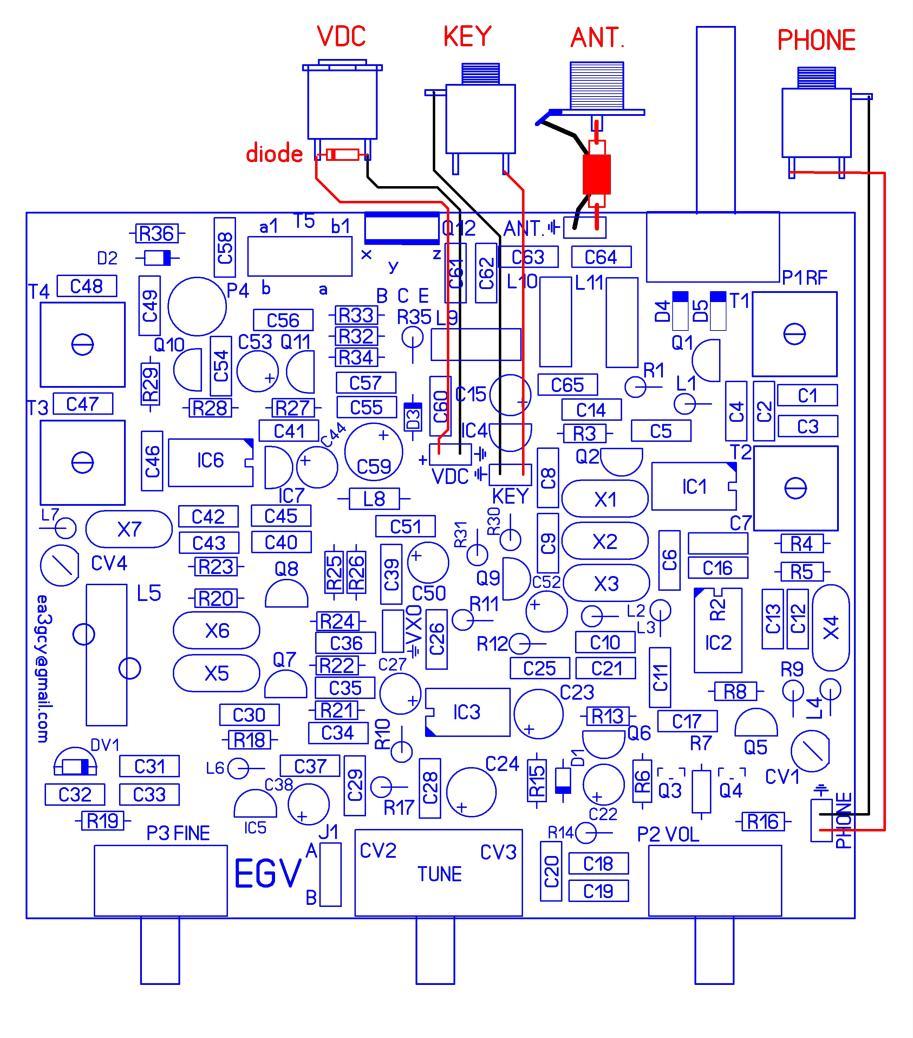 WIRING The EGV-4 wiring is very simple: -For the antenna connection use RF-rated fine coaxial cable such as RG-74 or similar.