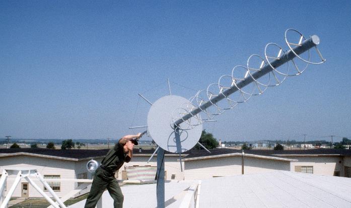 Yagi antennas for VHF and UHF bands are typical o Helical antennas are