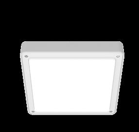 AL61-SQ, surface mounted for wall and ceiling for outdoor use The AL61-SQ is a robust watertight luminaire with a rating of IP66.