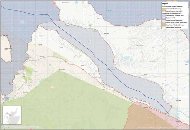 Western Isles HVDC Link Consultation Landfall Locations - Dundonnell Key Considerations and Challenges The criteria used to identify a possible landfall location were: Geology of seabed and coastline