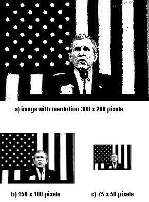 How Many Pixels Do We Need to See Things? 1065 The resolution of an image can be represented by pixels.