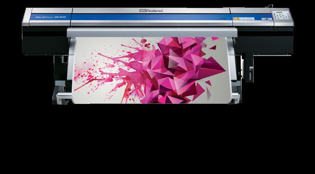 INTEGRATED PRINT & CUT SOLJET PRO4 XR-640 High speed integrated print & cut The XR-640, Roland DG s fastest and most productive