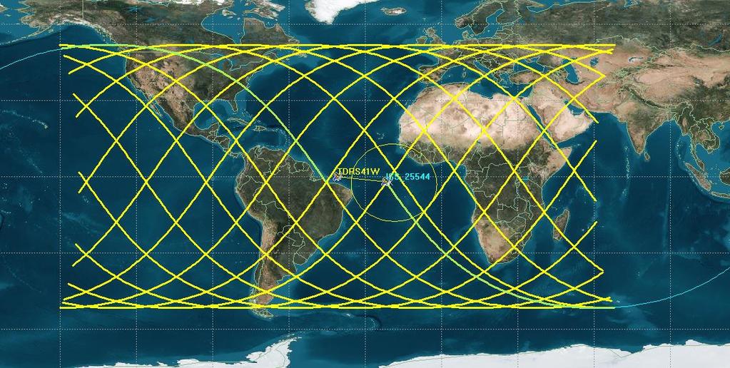 Rep. ITU-R SA.2325-0 3 The geostationary location of TDRSS provides the capability for satellites in lower orbits to have seamless communications with one or more earth stations.