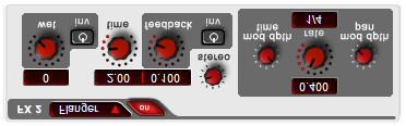 Flanger The Albino Flanger can be used to create the classic flange effect produced by using two analog tape machines playing back the same signal but with small (and changing) differences in the