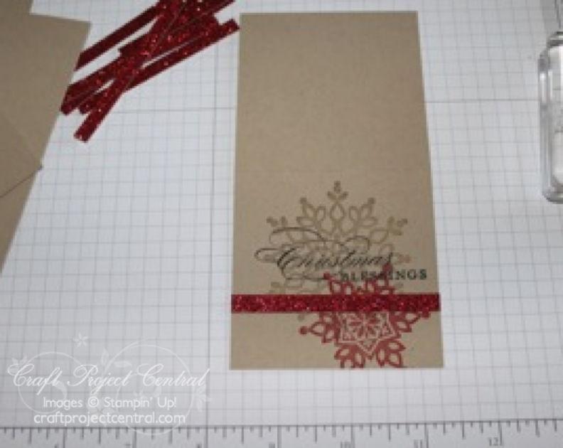Step 16 Materials: Stampin Up! Supplies: Item # Price (1) 8-1/2 x 11 Real Red Card Stock Real Red 8-1/2 x 11 Card Stock 102482 6.