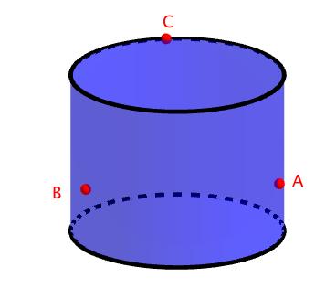 Cylinder Cross Sections the surface of a cylinder. points A, B, and C. This plane would create a cross section through the cylinder. 1.