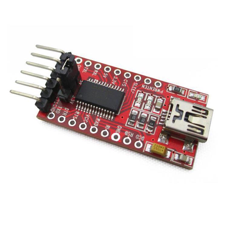 FTDI USB to Serial Interface FTDI Driver works well with Windows (Windows 10 finds correct driver) Connect 4 wires (Vcc, GND, TX & RX) and you are ready to roll.