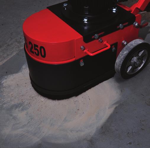 Other applications include breaking up deposits of grease, dirt and industrial contaminants and leveling uneven joints or high spots.