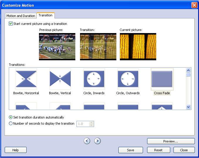 5. Preview the effect 6. Save the effect. NOTE: this is a save function just for this image effect it does not save the project. 7. Use the arrows to migrate to the next image.