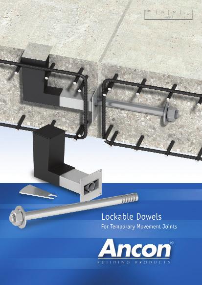 These dowels eliminate the need for pour strips and significantly increase the rate of construction.