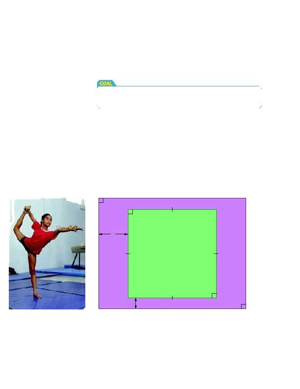 Let's look at some strategies to solve this problem. The mat Vanessa needs to Find the side length of a mat that has an area of 14