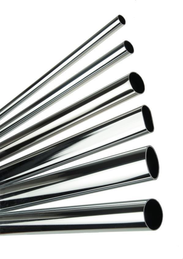 Chrome Plated Tubes Direct plated finishes on welded steel tubes manufactured to DIN 2394. Only the very best quality of surface finish steel is used in the production of our tube. Product Art.no.