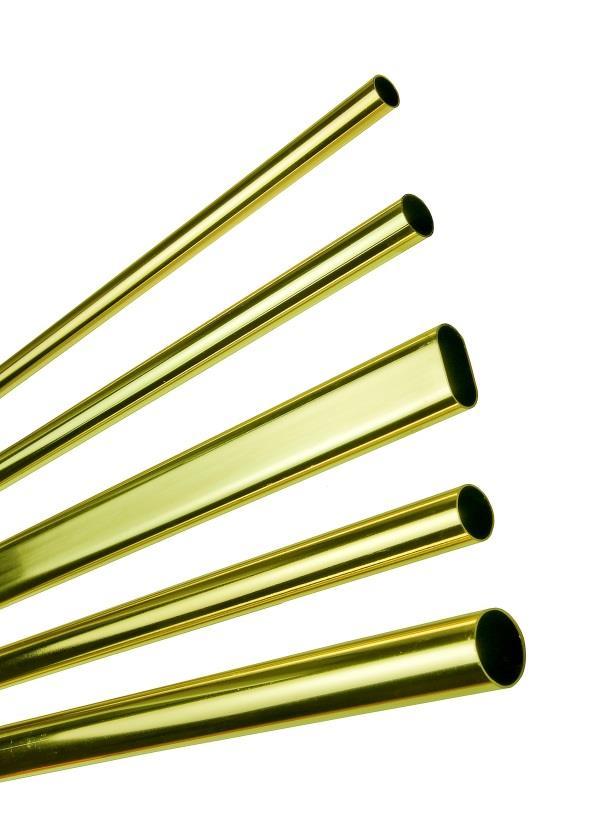 Brass Plated Tubes Direct plated finishes on welded steel tubes manufactured to DIN 2394. Only the very best quality of surface finish steel is used in the production of our tube. Product Art.no.