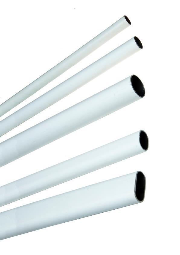 Plastic Coated Welded Tubes Plastic coated finish on welded steel tubes manufactured to DIN 2394.