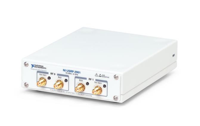 NI USRP-2901 & B210 Overview Features Low Cost all-in-one solution Frequency Range: 70MHz 6GHz 50-100mW output power Up to 56MHz RF Bandwidth USB 3.