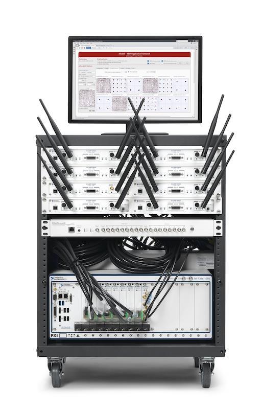 The NI MIMO Platform for Phased Arrays Featuring the MIMO Application Framework The world s first real-time Massive MIMO testbed with software reference design and hardware that scales from 4-128