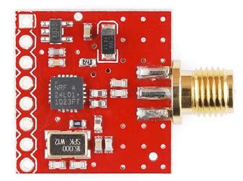 Page 3 of 6 SparkFun Transceiver Breakout - nrf24l01+ with RP-SMA antenna (WRL- 00705) If you need more range in your wireless connection or if you need to move your antenna outside an interference