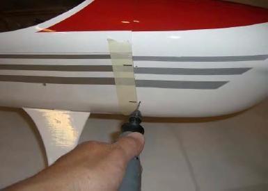 picture. step 2 Slide the cowling onto the fuselage and install the spinner back plate.